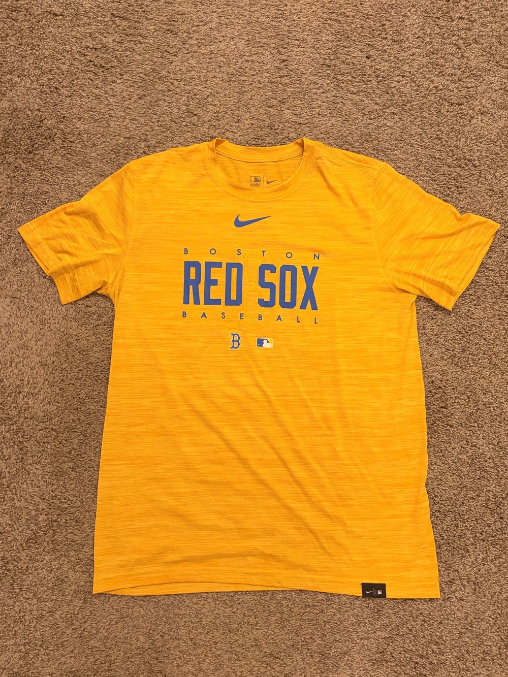 Nike Yellow City Connect Boston Red Sox Duran shirt